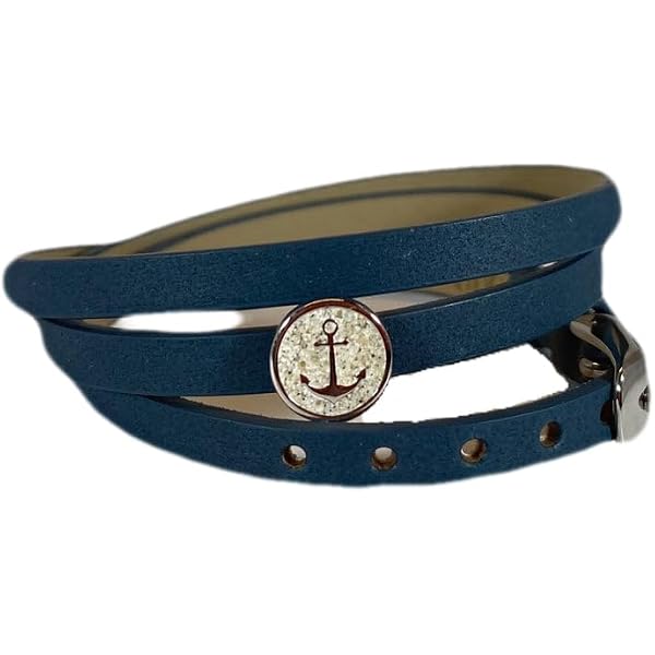 DUR Leder Wickelarmband – Grau-Blau, 62 Cm Länge – Stylisches Schmuckstück Für Herren & Damen