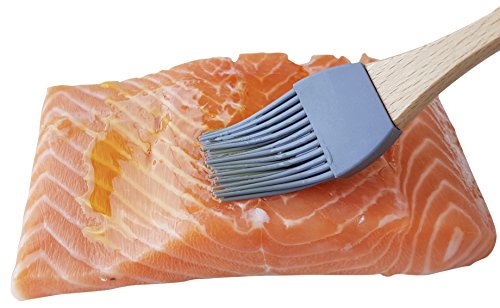 Silikon Pinsel mit Holzgriff 18cm – Grillpinsel, Backpinsel, BBQ-Pinsel, Silikonpinsel, Silicon Brush - 5