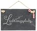 Produktbild Feiner-Tropfen Schild Lieblingsplatz Schiefertafel 25x15cm Wanddekoration