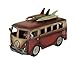 Produktbild Rot und Weiß 60er Stil Beach Bus mit Surfboard Rack