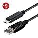 Produktbild Smart-Planet® hochwertiges USB Ladekabel + Datenkabel - USB Typ C Stecker > USB 2.0 Typ A Stecker - 1 m - schwarz