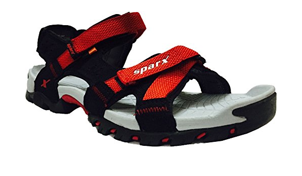 sparx sandal red and black