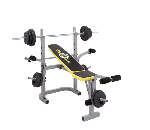 Preisvergleich Produktbild Uncle Sam Hantelbank Tampa 100, schwarz / gelb, USF200DV