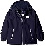 Die LEGO Tec Jacke hat einen weichen Kinnschutz. Sicherheitsschnalle für die Befestigung der Handschuhe. Mit abnehmbare Kapuze. Tasche für den Skipass. Schneefang innen.