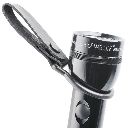 Mag-Lite ASXD036 Ledergürtelring für D-Cell Taschenlampe mit paktische Lederschlaufe und Druckknopf - 2
