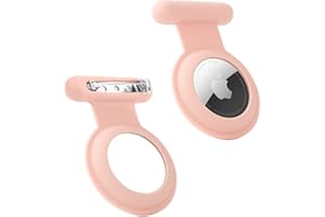 FIDWALL Ukryty tracker GPS Airtag, Airtag dla dzieci, osób starszych, zwierząt domowych, ubrań, bezpieczniejszy niż zegarek Airtag (różowy, 2 sztuki)