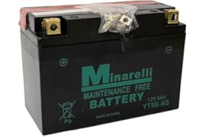 FAR BATTERIA MOTORPARTS MINARELLI YT9B-BS 12V 8 AH COMPATIBILE CON YAMAHA XP T-MAX 500 2004 > 2005 SPECIFICA MOTO SCOOTER COMPLETA SENZA MANUTENZIONE
