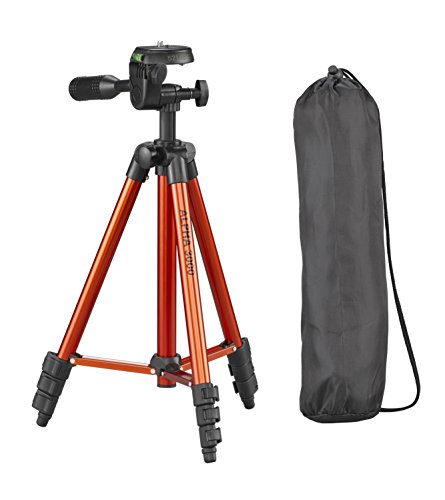 Cullmann 52140 ALPHA 3000 kleine Einsteiger Stativ mit 3-Wege-Kopf orange