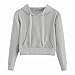 Produktbild Kurzer Pullover Damen,Elecenty Tasche Kapuzenshirt Frauen Pullis Hoody Sweatshirts Hoodies Winter Kapuzenpullover Mit Kapuze Kapuzenjacke Outwear