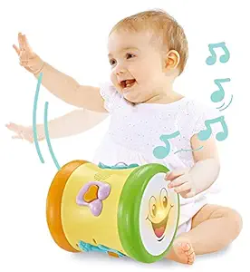 Orapple by R for Rabbit Plastic Musical Learning Drum Toys for Kids|Toddlers|Baby of 1, 2, 3 4 Years Old, Multi color