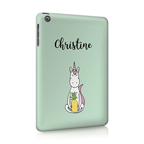 Preisvergleich Produktbild Tirita Personalisierbare Einhorn-Zauber-Sommer-Zitate Hartschalen-Schutzhülle mit personalisiertem Initialen-Namen-Text Trendy Fashion Geschenk