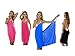 Produktbild PREMIUM (2-in-1) Trendiges luftiges Strandkleid - Wickeltuch Kleid Wickelkleid Tunika Pareo Sarong - BLAU