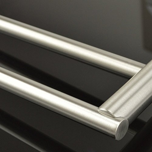 Weare Home Badezimmer Accessoires silbern doppel Handtuchstange aus hochwertig 304 Edelstahl gebürstet finished Wandhalterung Modern Einfach Design - 5