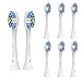Produktbild BowenCarl Ersatz-Zahnbürstenköpfe, kompatibel mit Philips Sonicare DiamondClean HX6064/65, 8 Stück, passend für 2 Serie Plaque Control 3 Series Gum Health FlexCare HealthyWhite EasyClean