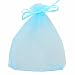 Produktbild Generic, Organza, für Hochzeiten, mit Kordelzug, Candy Packung, Schmuck Etui, Geschenk Beutel, 50 Stück (Cyan), 10x15cm