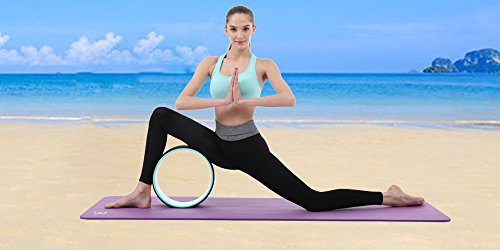 Yoga Wheel Yoga Rad mit Anleitung zur Verbesserung der Flexibilität bei Yogaübungen belastbar bis 474kg - 9