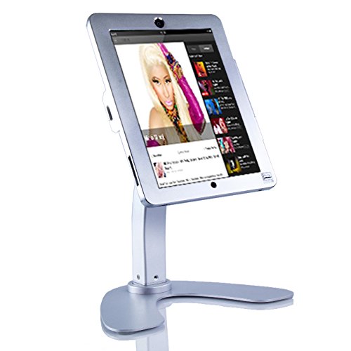 UrbanNerd Abschließbare Tischhalterung – Verkaufstheke Halterung für Apple-iPad-2-3-4-Air-Air 2 Halter Holder aus CNC Metall - 3