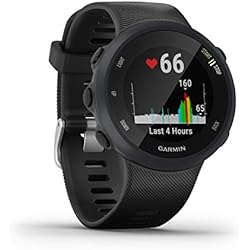 Garmin - Forerunner 45 - Montre de course à pied avec prise en charge des programmes d'entraînement Garmin Coach - Large, Noir