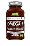ACEITE DE PESCADO SALVAJE ULTRA PURO: destilado molecularmente y certificado libre de metales pesados, dioxinas y PCBs. El aceite de limón natural evita cualquier reflujo de pescado.