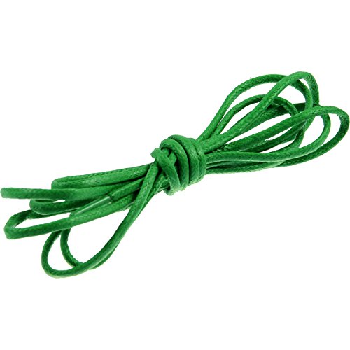 Preisvergleich Produktbild runder gewachster Baumwoll-Schnürsenkel 3mm*100cm in grün