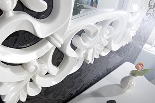 Opulenter Barock Spiegel VENICE weiss antik Wandspiegel - 5