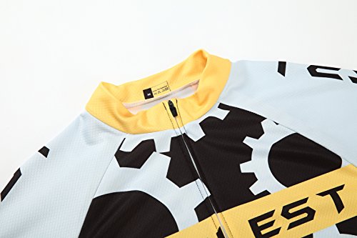 [Größe:S-5XL][option:Trägerhose,3D 2.8cm Sitzpolster] Fahrrad Trikot Langarm Radhose Radtrikot Fahrradbekleidung Herren Männer Hemd mit lange Ärmeln Set Cycling OutdoorTrikots Windjacke Neue - 2