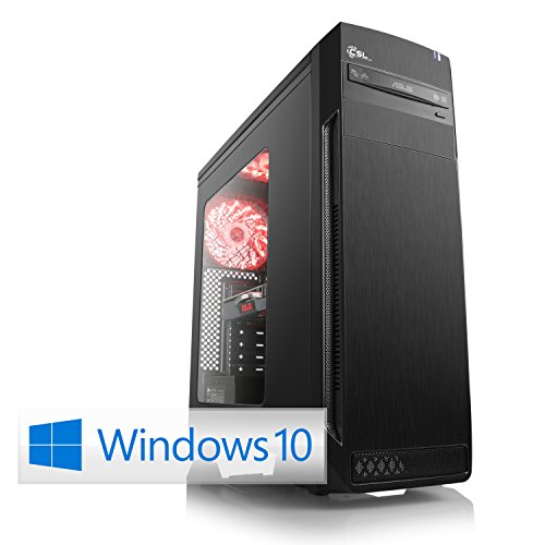 CSL Speed D10042X (Core i7) inkl. Windows 10 Home - Intel Core i7-7700 4x 3600MHz, 16GB RAM, 1000GB HDD, USB 3.1, GTX 1060, DVD