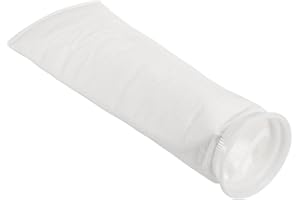 PATIKIL 4 Pouce Anneau Filtre Chaussettes 1 Micron, Maille Sacs Piscine Écumoire Panier, Blanc