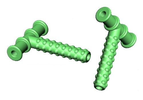 Knobby Texture Chewy Tube Green, by Chewy Tubes