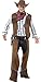 Produktbild Faschingsfete - Herren Fransen Cowboy Kostüm Weste Chaps mit Halstuch und Hut, M, Braun