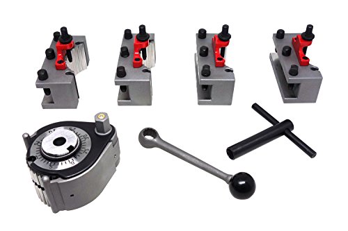 PAULIMOT Schnellwechsel-Stahlhalter-Set für Drehbank, System "Multifix", Größe A