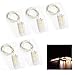 Produktbild GOOTRADES 5 Stk 1m 10 LED Batterie Kupferdraht Lichterketten, Mini Fairy String Lichts für Weihnachten Partys, Home Room Outdoor Indoor Dekor Geschenk (Warmweiß)