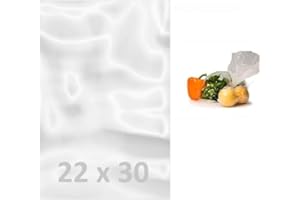 DAYMAND STORE | Bolsas de plastico Transparente de una medida de 22x30 cm en Paquete de 1 Kg | Bolsas plastico pequeñas GALGA 120 | Bolsas Congelacion, ideales para Uso Alimentario y Termoselladora