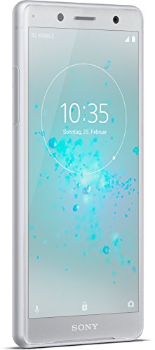 Sony Xperia XZ2 Compact Smartphone (12,7 cm (5,0 Zoll) IPS Full HD+ Display, 64 GB interner Speicher und 4 GB RAM, Dual-SIM, IP68, Android 8.0) White Silver - Deutsche Version