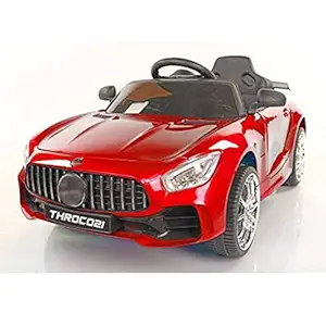 SBToys MERC Metallic RED Battery Operated Ride on car for Kids Electrical car Remote Control 1-6 yrs, RED