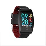 Haisen Van Smart Armbänder wasserdichtes Armband Blutdruck Blut-Sauerstoff-Herzfrequenz-Sport,Red