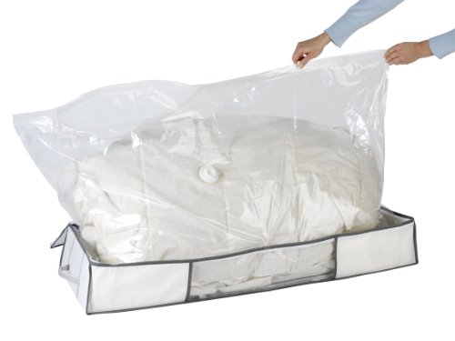 Wenko 7450023100 Vakuum Soft Unterbett-Box, 105 x 15 x 45 cm, weiß, Polypropylen - 4