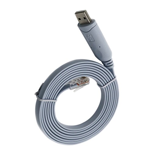 MagiDeal 1.8M USB – RJ45 Konsolenkabel Stecker auf Buchse für Cisco Router - 3