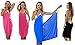 Produktbild Premium (2-in-1) Trendiges luftiges Strandkleid - Wickeltuch Kleid Wickelkleid Tunika Pareo Sarong - SCHWARZ
