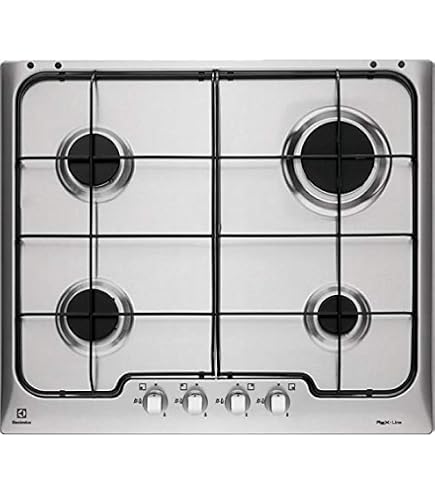 Electrolux EGS6426SX Piano Cottura A Gas Incasso 4 Fuochi - Acciaio Inox