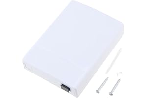 Create idea FTTH-Glasfaser-Buchse 120 X 90 X 25 Mm 2-Port-Glasfaser-Klemmen-Anschlussdose 2-Port-Glasfaser-Buchse für Zuhause Büro Einkaufszentren