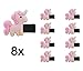 Produktbild 8x Einhorn Haarklammer für Kinder Jungen & Mädchen Hairclip Klammer Haarspange Haarnadel für Haare als Mitgebsel für Kindergeburtstag für Mädchen von TK-Gruppe