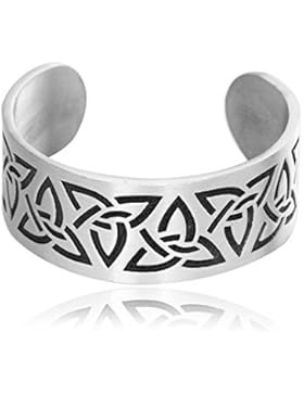 Llords Schmuck keltische Dreiheit Knoten Armreif klassisch in irischem Design, feinster Zinn Metall Modeschmuck