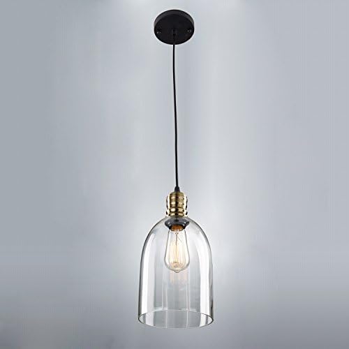 LES® YOBO Lighting Industrial Edison Hanging Vintage Mini Glass Shade Pendant Light