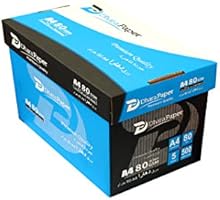 Dhara paper photo copy A4 paper 80 GSM set of 5 reams, White