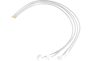 Laroal 4st sprayburkförlängning 60 cm med metallspraymunstycke förlängningsslang för sprayburkar 23 mm munstycke 4 mm ventilstam