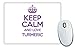 Produktbild Violett Keep Calm und Love Kurkuma Mauspad TXT 3099