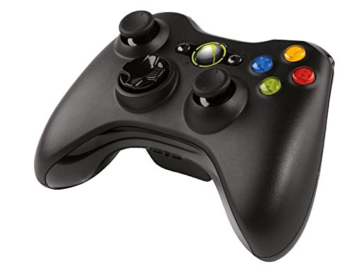 Microsoft - Mando Inal  mbrico Xbox 360  Color Negro  Windows - PC 