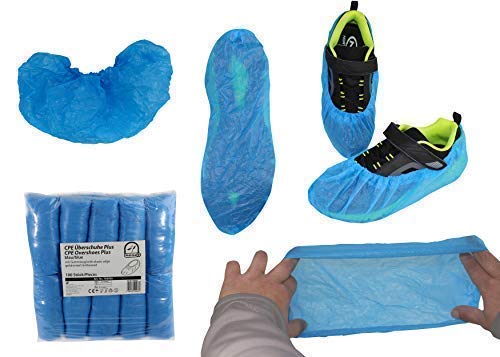 Overshoes OP Einwegschuhe 100 Piece Einmalschuhe Shoe C-PE Topcoat from Medi-Inn Different Types - 0,1 ounce by Medi-INN