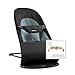 BABYBJORN Bouncer Balance Soft and Wooden Toy (Black/ Dark Grey)